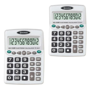 CALCULADORA ELETRÔNICA 12 DÍGITOS GRANDE (6PÇS)