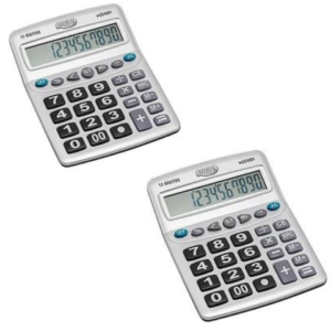 CALCULADORA ELETRÔNICA 12 DÍGITOS GRANDE (6PÇS)