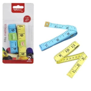 FITA MÉTRICA 2PÇS 1,5M (24PÇS)-WELLMIX