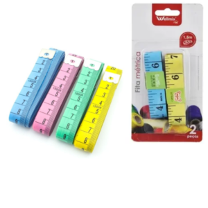 FITA MÉTRICA 2PÇS 1,5M (24PÇS)-WELLMIX