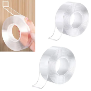 FITA DUPLA FACE AUTOADESIVA DE PLÁSTICO 3MX20MM ATÉ 4000G (12PÇS)-CAERUS