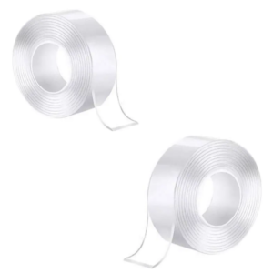 FITA DUPLA FACE AUTOADESIVA DE PLÁSTICO 2X30MM ATÉ 5500G (12PÇS)-CAERUS