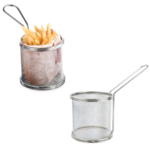 MINI CESTA PARA FRITURA 10X9CM (6PÇS)-CAERUS