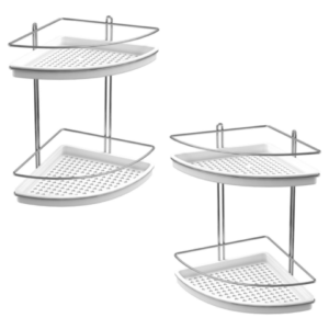CANTONEIRA DUPLA C/FUNDO PLÁSTICO BRANCO (3PÇS)-STOLF