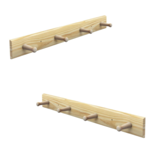 CABIDE PAREDE 4 PINOS (12PÇS)-STOLF