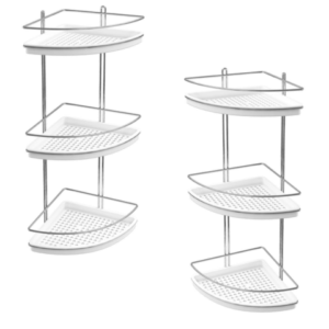 CANTONEIRA TRIPLA C/FUNDO PLÁSTICA BRANCA (3PÇS)-STOLF