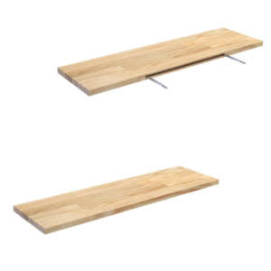 PRATELEIRA DE MADEIRA 15,5CMX45CM (6PÇS)-STOLF