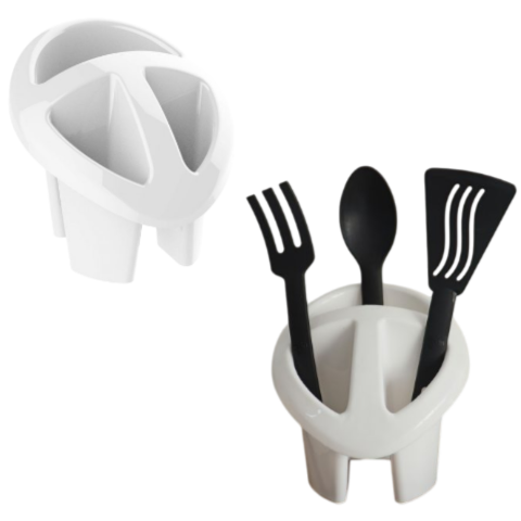 ESCORREDOR DE TALHER BRANCO (12PÇS)-UNINJET