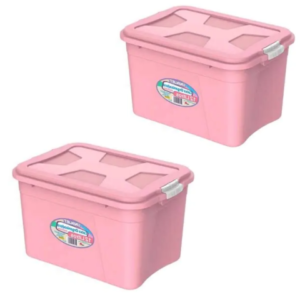 CAIXA ORGANIZADORA MULTIUSO 12LTS AMORE ROSA (6PÇS)-UNINJET