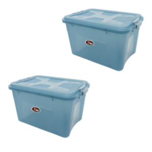 CAIXA ORGANIZADORA MULTIUSO 20LTS UP HOUSE AZUL (3PÇS)-UNINJET