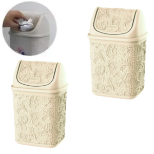 CESTO PIA 4,5LTS FLORAL PALHA (6PÇS)-UNINJET