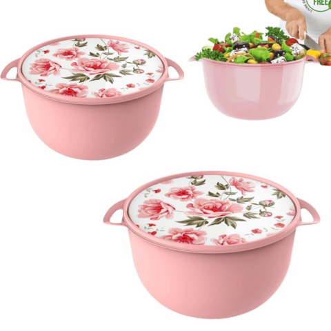 CONTAINER REDONDO 11,5LTS AMORE ROSA (6PÇS)-UNINJET