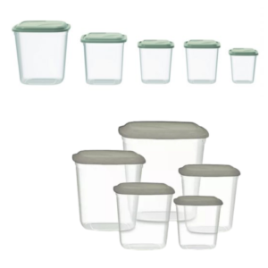 KIT QUADRADO PARA MANTIMENTOS 5PÇS (3KITS)-UNINJET