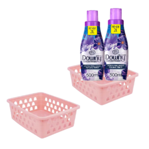 CESTO MULTIUSO MÉDIO ROSA (12PÇS)-UNINJET