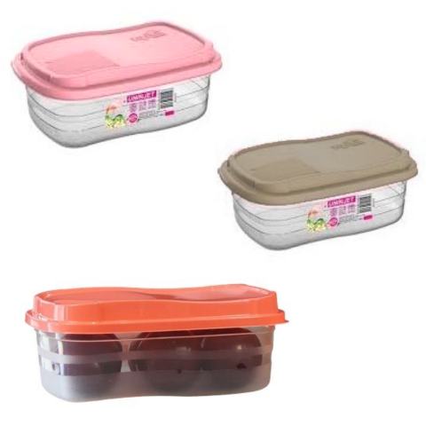 POTE RETANGULAR FREEZER/MICRO-ONDAS 1,4LTS (12PÇS)-UNINJET