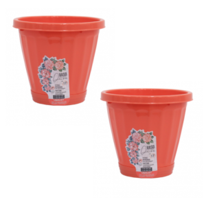 VASO Nº17 C/PRATO CORAL (12PÇS)-UNINJET