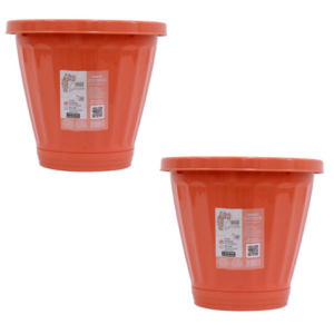 VASO Nº28 C/PRATO CORAL (6PÇS)-UNINJET