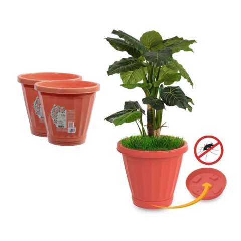 VASO Nº28 C/PRATO CORAL (6PÇS)-UNINJET