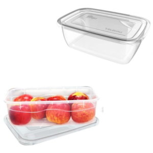 CONTAINER RETANGULAR TRANSPARENTE 3,6LTS (12PÇS)-UNINJET