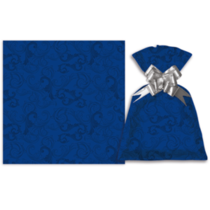 SAQ. P/PRESENTE 30X45 C/50UN ARABESCO BLUE-GALA
