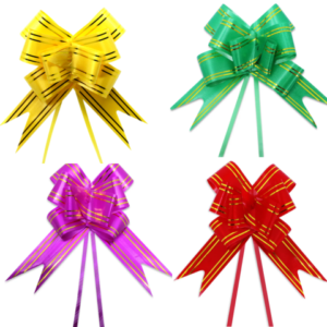 LAÇO FÁCIL SORTIDO C/FIO DOURADO 1,8X36CM (12PÇS)-GALA