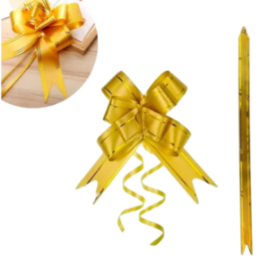 LAÇO FÁCIL SORTIDO C/FIO DOURADO 3,0X50CM (12PÇS)-GALA