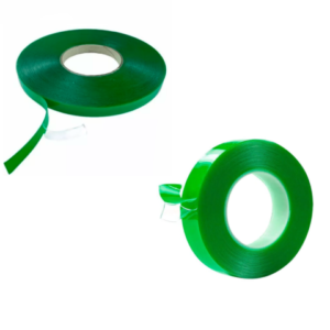 FITA DUPLA FACE AUTOADESIVA DE PLÁSTICO VERDE 2MX19MM (12PÇS)-CAERUS