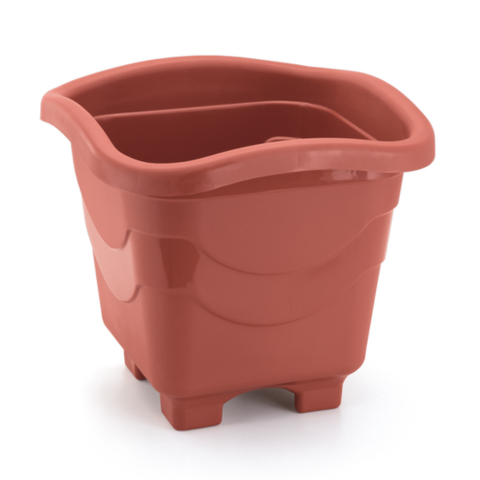 VASO QUADRADO EXTRA GRANDE TELHA 30LTS (3PÇS)-INJEPLASTEC