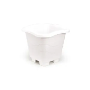 VASO QUADRADO PEQUENO MÁRMORE 2LTS (12PÇS)-INJEPLASTEC
