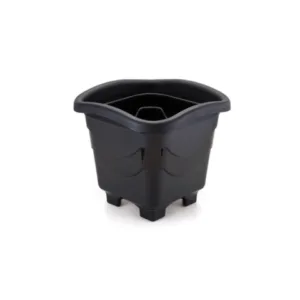 VASO QUADRADO PEQUENO PRETO 2LTS (12PÇS)-INJEPLASTEC
