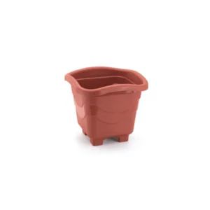 VASO QUADRADO MINI TELHA 0,55LTS (12PÇS)-INJEPLASTEC