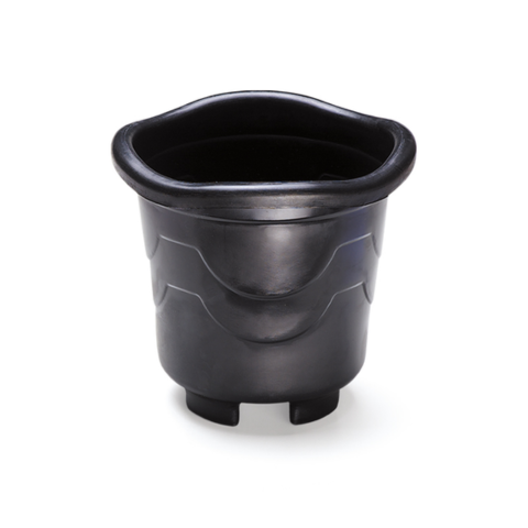 VASO REDONDO GRANDE PRETO 8,0LTS (6PÇS)-INJEPLASTEC