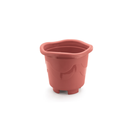 VASO REDONDO PEQUENO TELHA 2,0LTS (12PÇS)-INJEPLASTEC