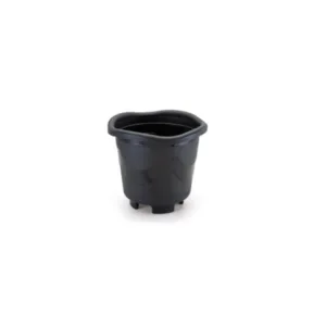 VASO REDONDO MINI PRETO 0,5LTS (12PÇS)-INJEPLASTEC