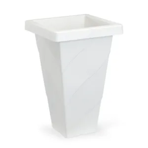 VASO ROMA QUADRADO GRANDE MÁRMORE 20,0LTS (3PÇS)-INJEPLASTEC