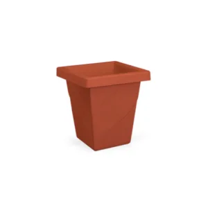 VASO ROMA QUADRADO MINI TELHA 2,5LTS (12PÇS)-INJEPLASTEC