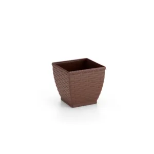 VASO CACHEPO RATTAN M2 QUAD.COFFEE (12PÇS)-INJEPLASTEC