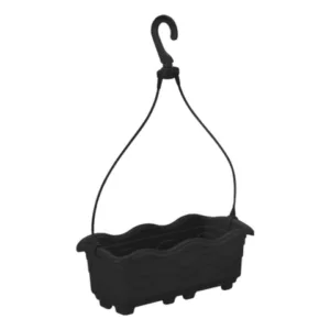 FLOREIRA DE PENDURAR PRETA 1,5LTS (12PÇS)-INJEPLASTEC