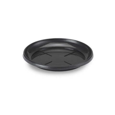 PRATO VASO REDONDO GRANDE PRETO (12PÇS)-INJEPLASTEC