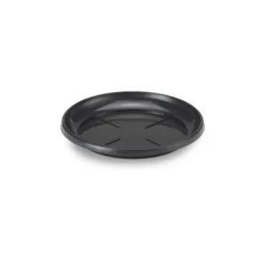 PRATO VASO REDONDO MÉDIO PRETO (12PÇS)-INJEPLASTEC