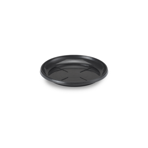 PRATO VASO REDONDO PEQUENO PRETO (12PÇS)-INJEPLASTEC
