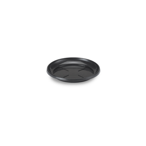 PRATO VASO REDONDO MINI PRETO (12PÇS)-INJEPLASTEC