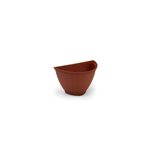 VASINHO DE PAREDE RATTAN TELHA (12PÇS)-INJEPLASTEC
