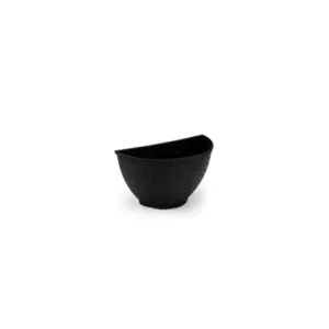 VASINHO DE PAREDE RATTAN PRETO (12PÇS)-INJEPLASTEC