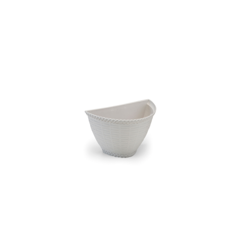 VASINHO DE PAREDE RATTAN MÁRMORE (12PÇS)-INJEPLASTEC