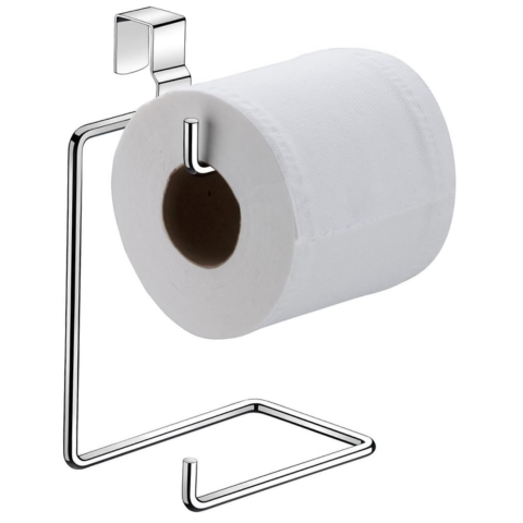 SUPORTE PAPEL HIGIÊNICO DUPLO FERRO 13,5CMX19CMX9CM (12PÇS)-CLINK