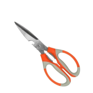 TESOURA DE METAL P/COZINHA CABO PLÁSTICO 22CM (12PÇS)-123ÚTIL