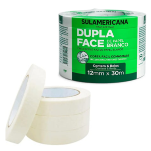FITA DUPLA FACE 12MM X 30M (CX72)-SULAMERICANA
