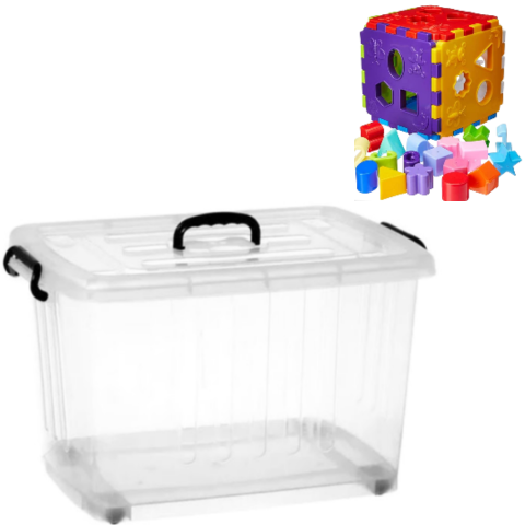 CONTAINER PLÁSTICO N°6 77LTS (3PÇS)-PLASNEW