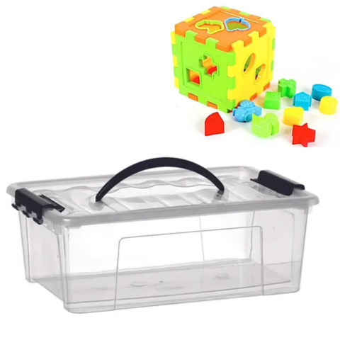 CONTAINER PLÁSTICO N°1 7,3LTS (6PÇS)-PLASNEW